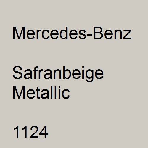 Mercedes-Benz, Safranbeige Metallic, 1124.